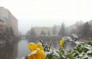 Yoğun kar yağışının getirdiği kartpostallık...