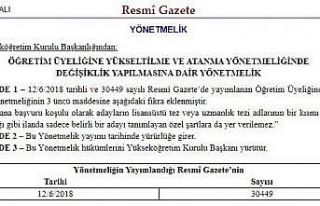 YÖK’ten üniversitelerin akademisyen alımlarında...