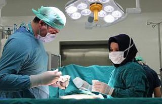 Yozgat Şehir Hastanesinde deri greftlemesi tekniği...