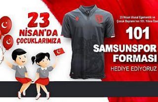 101 çocuğa Samsunspor forması