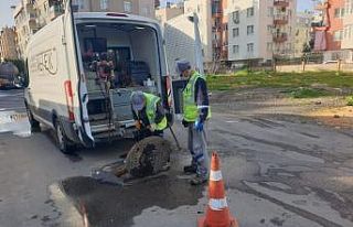 14 bin 600 adet kanalizasyon bağlantısının temizliği...
