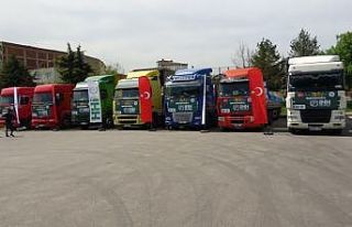 14 tır dolusu yardım dualarla uğurlandı