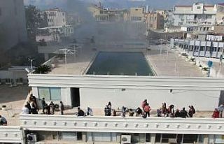 4 yıldızlı otelde müşterilerin yangın paniği