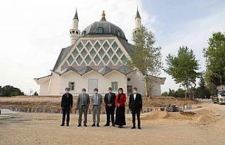 57. Alay Şehitleri Camii inşaatı bitme aşamasına...