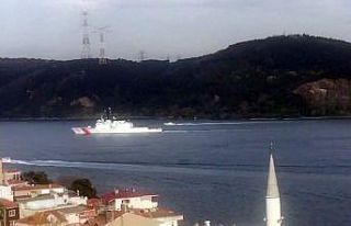 ABD Sahil Güvenlik gemisi İstanbul Boğazı’ndan...