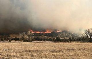 ABD’nin Kuzey Dakota eyaletinde orman yangını:...
