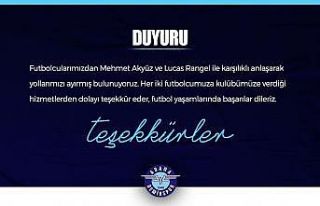 Adana Demirspor’da, Mehmet Akyüz ve Lucas Rangel...