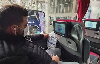 AFAD’tan otobüsle seyahat eden yolculara videolu...