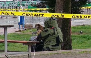 Ağaç dibine bırakılan şüpheli valiz tramvay...