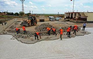 Akçakale kırsalında kilitli parke