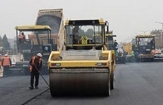 Akçakale yolunda genişletme ve asfaltlama çalışmaları...