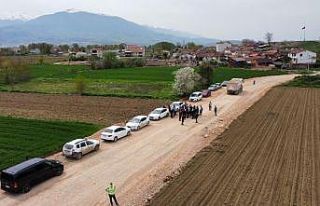 Akhisar-Alanyurt bağlantı yolunda çalışmalar...