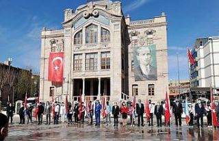 Aksaray’da pandemi gölgesinde 23 Nisan töreni