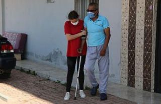 Akülü sandalyesini çalan hırsıza gözyaşları...