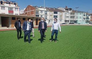 Alanyurt sentetik sahanın yüzde 80’i tamamlandı