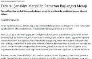 Almanya Başbakanı Merkel’den Türkçe Ramazan...