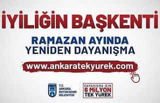 Ankara’da “6 Milyon Tek Yürek" kampanyası...