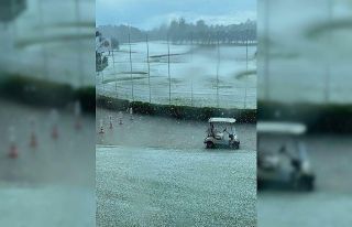 Antalya’da dolu şaşkınlığı