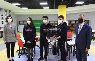 Asansörde korona virüs riskini azaltan proje