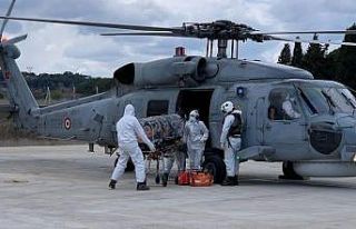 Askerî helikopterle hastaneye sevk edilen koronalı...