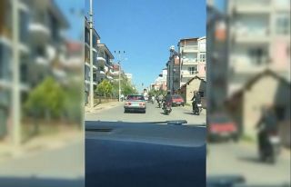 Asker uğurlama konvoyunda havaya açılan ateşin...