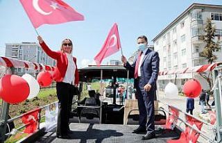 Atakum sokaklarında 23 Nisan coşkusu