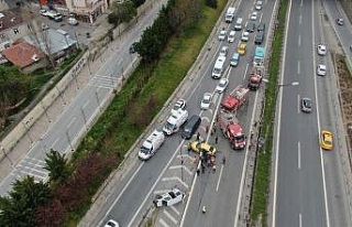Ataşehir’de taksilerin karıştığı zincirleme...