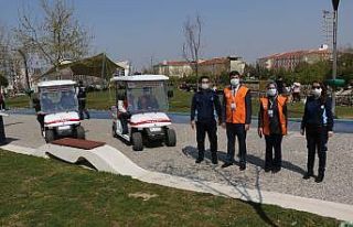 Atatürk Kent Park’ta Covid-19 denetimi