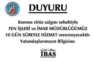 Avanos Belediyesi koronavirüs nedeniyle iki müdürlükte...