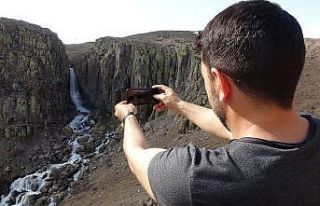 Baharla birlikte ‘Çır Şelalesi’ coştu