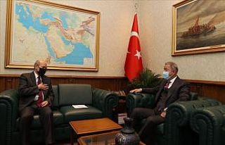 Bakan Akar, Moğolistan Büyükelçisi Bold Ravdan’ı...