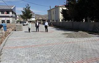 Balkar’a 30 bin metrekare kilitli taş döşendi