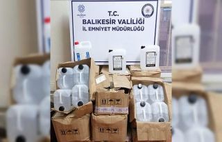 Bandırma’da etil alkol ele geçirildi