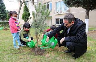 Başakşehir’de 1 milyon fidan için düğmeye basıldı