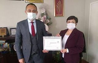 Başarı belgesiyle ödüllendirildiler