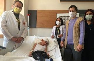 Başına kör kurşun giren çocuk sağlığına kavuştu