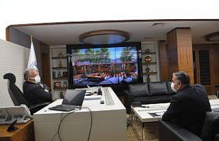 Başkan Cabbar ve Develi Belediyesi Voleybol takımından...