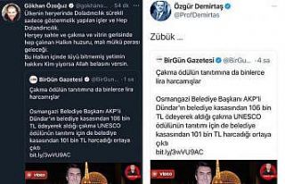 Başkan Dündar: "Siz laf, biz iş üretmeye...