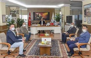 Başkan Özkan’a okula destekleri için teşekkür...