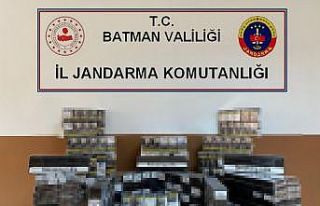 Batman’da 5 bin 500 bin paket kaçak sigara ele...