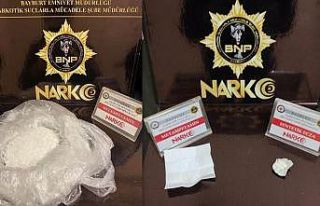 Bayburt’ta bir miktar sentetik uyuşturucu ele geçirildi