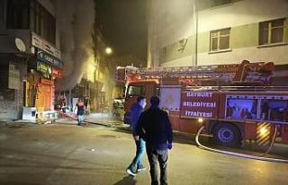 Bayburt’ta elektrikli battaniyeden yangın çıktı