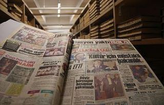 Binlerce ciltten oluşan gazete arşivi geçmişe...