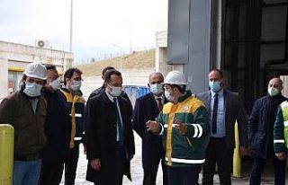 Biosun Entegre Katı Atık Tesisinde incelemelerde...