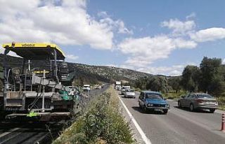 Bodrum-Milas Karayolu’nda çalışmaların bir an...