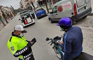 Burdur’da motosiklet denetimi