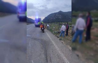 Burdur’da motosiklet kazası: 2 yaralı
