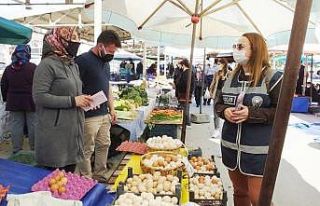 Burhaniye’de kadın polisler KADES’i anlattı