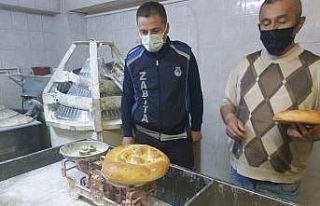 Burhaniye’de pide gramajları denetlendi