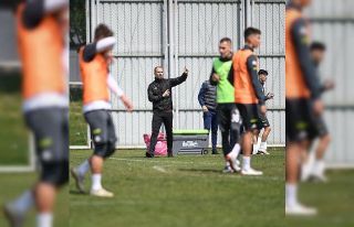 Bursaspor’da Altay maçının taktik antrenmanı...
